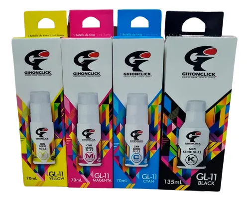 5 Tintas Gi-11 Para Canon G2170 G3170 G2160 G3160 G4170
