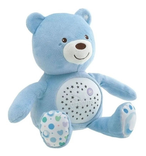 Brinquedo Projetor Urso Bear Azul Chicco Que Canta