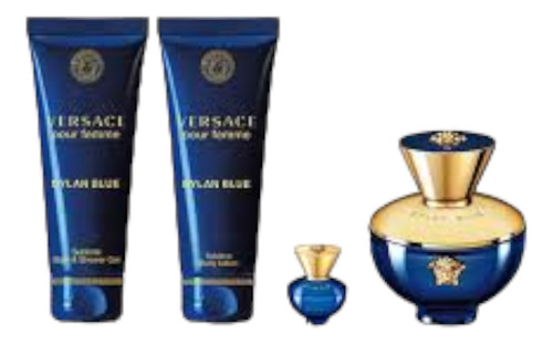Versace Dylan Blue Set Edp 100ml+5ml+sg+bl Mujer - Avinari