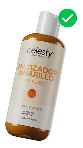 Shampoo Matizador Amarillo Yellow Cabello Dorado 250ml