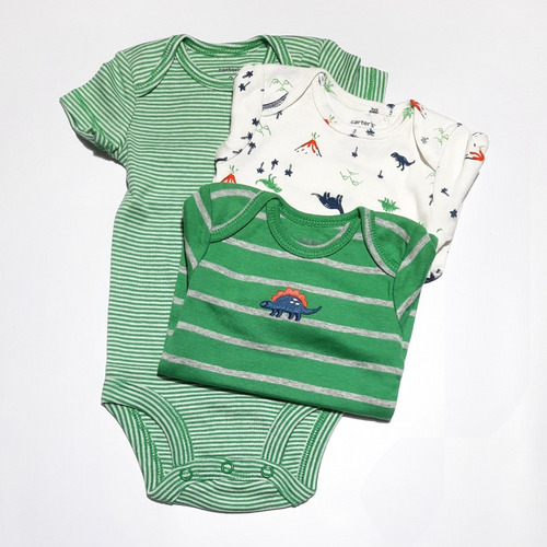 Imagen 2 de 5 de Body Carters Manga Corta Bebe Varon 3 Meses - Por Unidad
