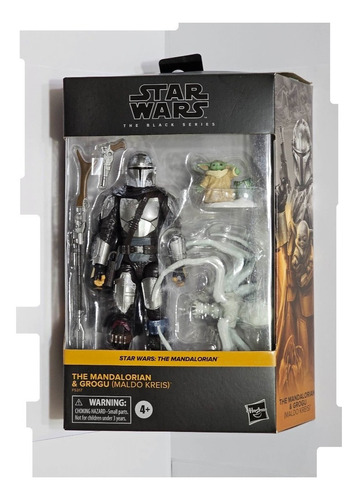 Figura Starwars Serie Mandalorian 3 Baby Grogu En La Nieve