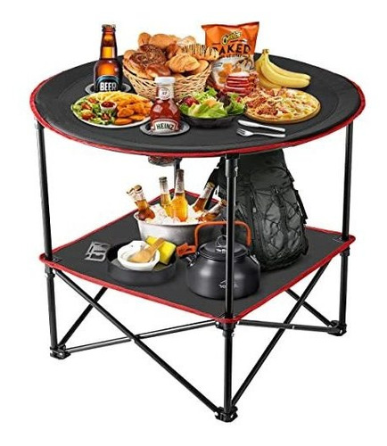 Uytwqs Mesa De Camping Mesa De Picnic Plegable Ligero R3bty