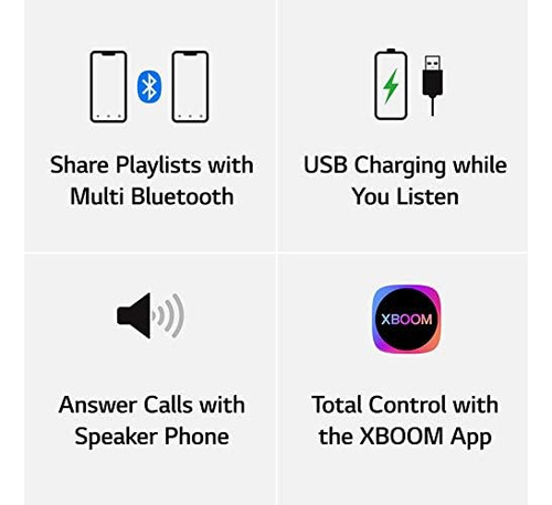 LG Xboom Go Speaker Pl2 Jellybean Bluetooth Inalámbrico De