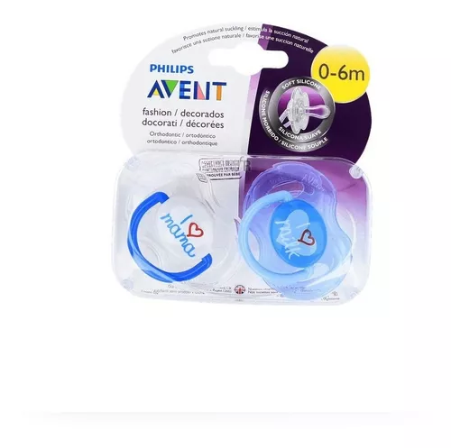 Chupete Avent ® Classic Deco 0-6 Meses Pack X 2 Unid Varon