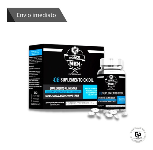 Imagem 1 de 5 de Suplemento Alimentar Oxidil Nº08 60 Capsulas Force Men