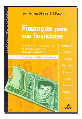 Libro Financas Para Nao Financistas De Schenini Paulo E Bona