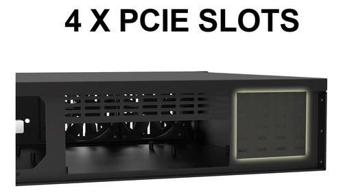 2u Micro Atx Compact Rack Mount 2 X 5.25 Soporte De Chasis A