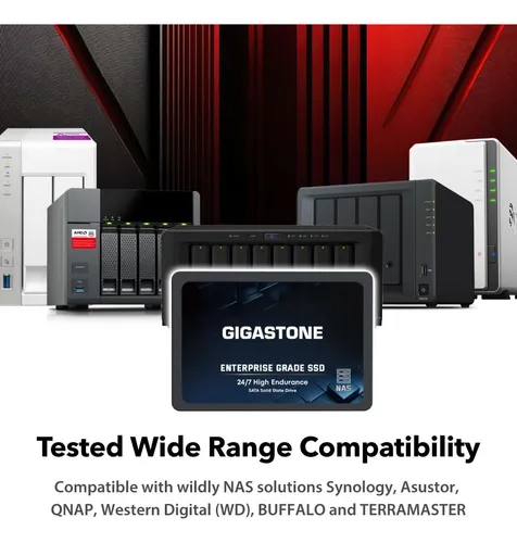 Ssd Disco Gigastone Enterprise 512gb Nas Cache 24/7 Server