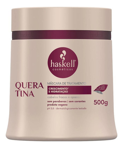 Kit Haskell Queratina Sh. Condicionador E Máscara 500ml/g