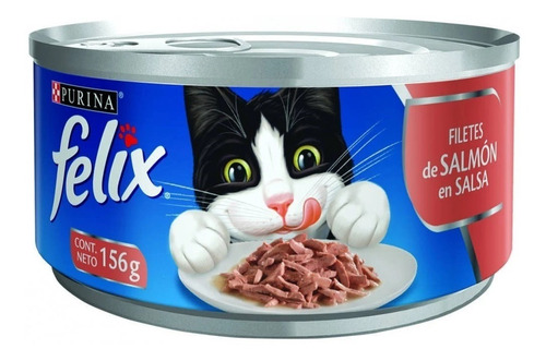 Alimento Para Gato Felix Filete Salmon Salsa 156 G
