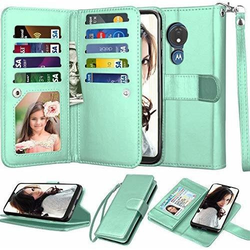 Njjex Para Moto G7 Power Wallet Case, Para Motorola Ldmhy