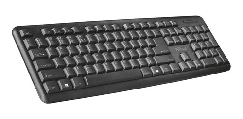 Teclado Multimedia Usb Resistente A Derrames Trust Ziva