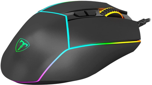 Imagem 3 de 6 de Mouse Gamer T-dagger Camaro Rgb Preto Com Fio Usb - Lacrado