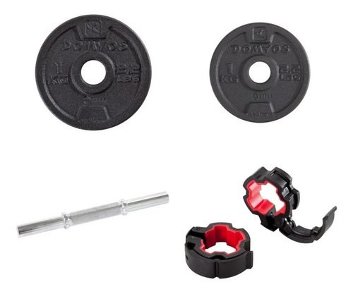 Kit De Pesas 20 Kg Mancuerna Desarmable Ajustable Mancuernas