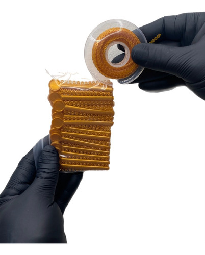 1 Cadena Abierta 1040 Ligas Para Ortodoncia Dorado