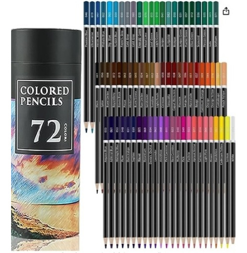 72 Colores,con Pigmentos De Alta Calidad, Gruesos Y Solidos.