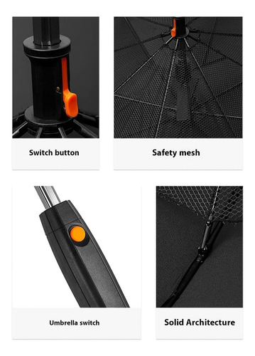Guarda-chuva 3 Em 1 Com Ventilador, Guarda-chuva Portátil