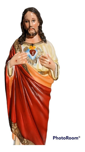 Imagen 2 de 3 de Sagrado Corazón De Jesús 40 Cm Figura Estatuilla