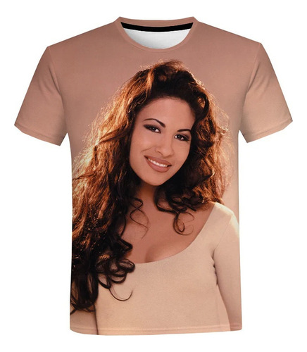 Q Camiseta Neutras Con Estampado 3d Selena Quintanilla