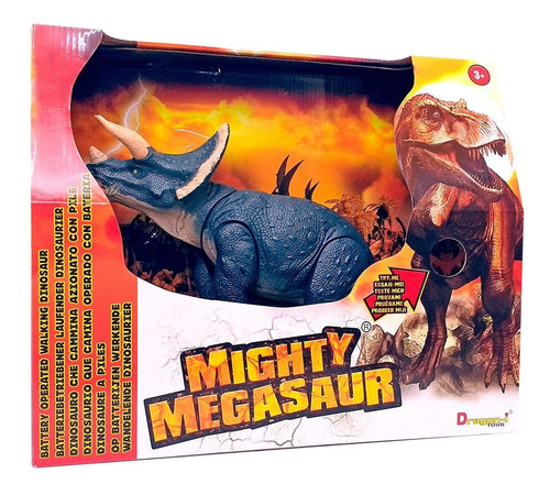 Dinosaurio Triceratop Jurasico Movimiento Luz Sonido Juguete