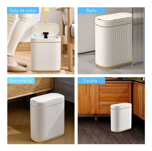 Cubo De Basura Automático Con Sensor Para Baño - 8l Botes