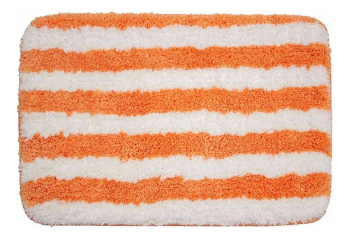 Tapete De Baño Antiderrapante Aura 40x60 Cm Colores Varios Naranja