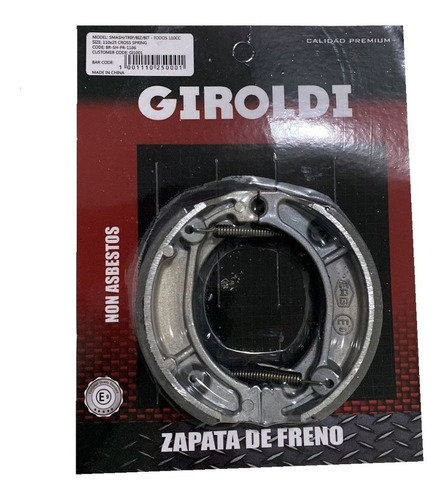 Zapatas Cintas De Freno Trasera Premium Motomel Bit 110