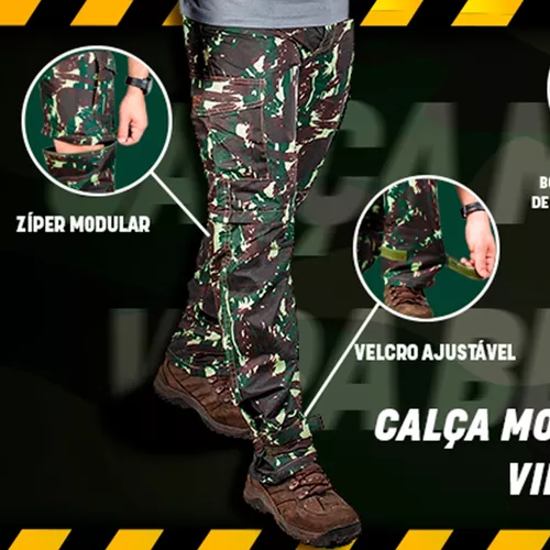 Calça com Ziper Safo Military Double Fishing - MP Fishing MP Mundo da  Pescaria