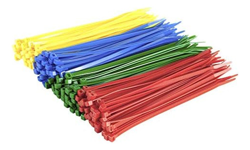 8 Inch Colored Zip Ties, 200 Pack, 50lb Strength, Uv Re...