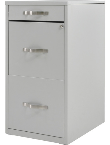 Archivero Metalico 2 Gabinetes + 1 Cajon Papelero Lapicero Color Blanco