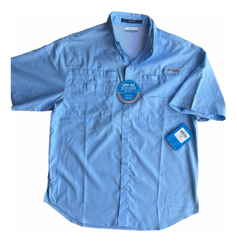 Camisa Columbia Tamiami Omnishade Uv +30 Pfs Cco13 Azul