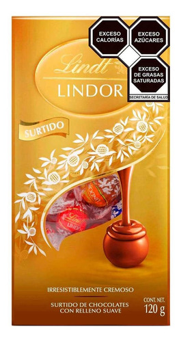 Chocolate Lindt Lindor Bolsa Surtido 120g