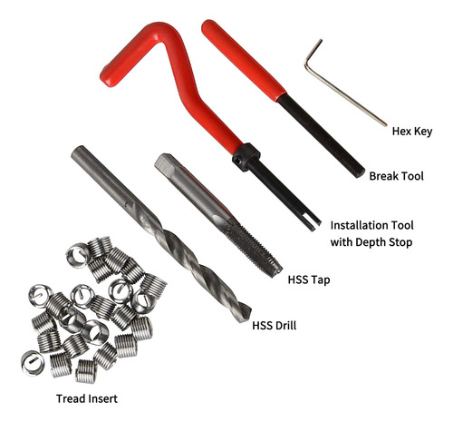Y Kit De Insertos Para Reparación De Roscas M14 Coil M8