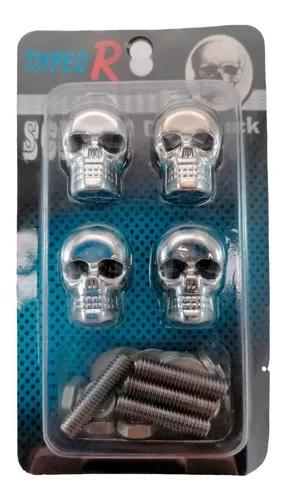 X4 Tornillos Calavera Para Placa