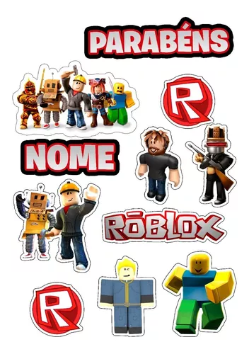 Topper Topo de Bolo Roblox Feminino