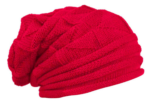 Invierno Unisex Punto Gorro De Lana Gorrita Estirada Gorra