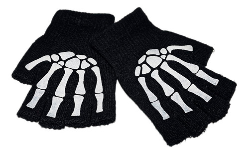 Guantes Calaveras De Huesos Niños Adultos Esqueletos