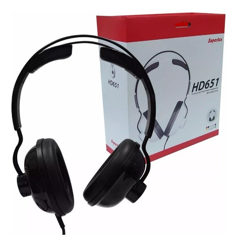 Fone De Ouvido Headphone Superlux Hd651 Preto Profissional