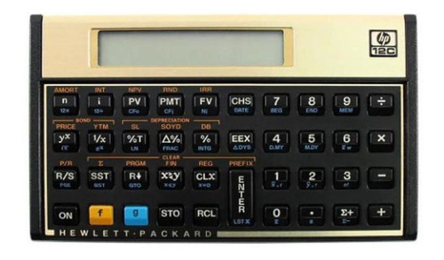 Calculadora Hp 12c Financeira Gold