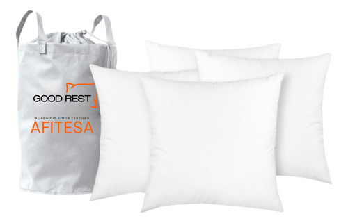 Relleno Para Cojín Good Rest Microfibra Lavable 45x45 4 Pack