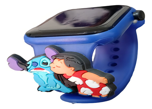Relógio Digital Infantil Lilo & Stitch Resistente À Água-az