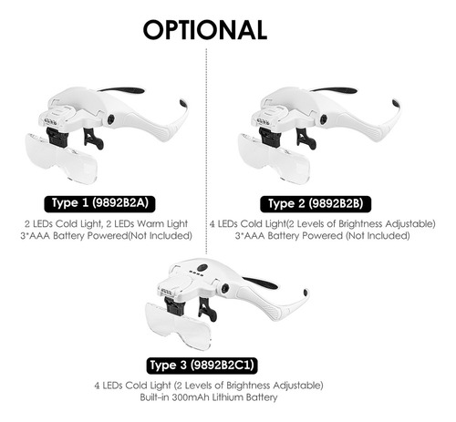 Lentes De Aumento Recargables Lepmerk
