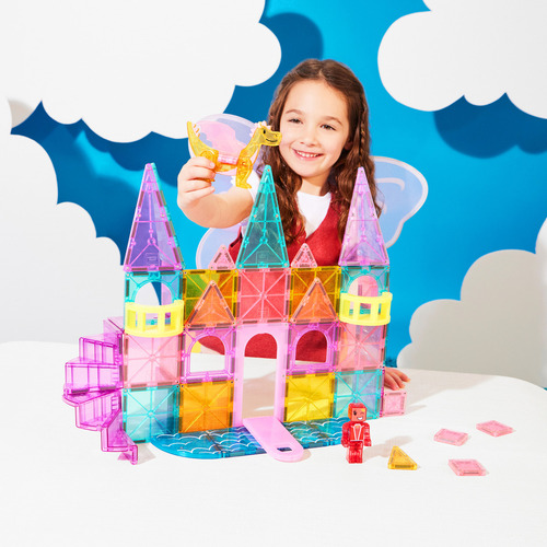 Magna-tiles Castillo Xl 48 Pzas Juego Didáctico Construcción