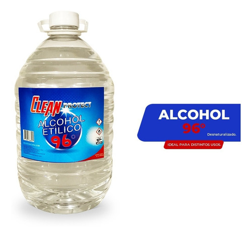 Imagen 2 de 6 de 5 Litros Alcohol 96° Sin Desnaturalizar