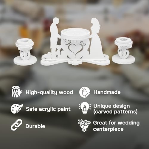 Soporte De Mesa Para Vela De Unidad Para La Vela De La Novia