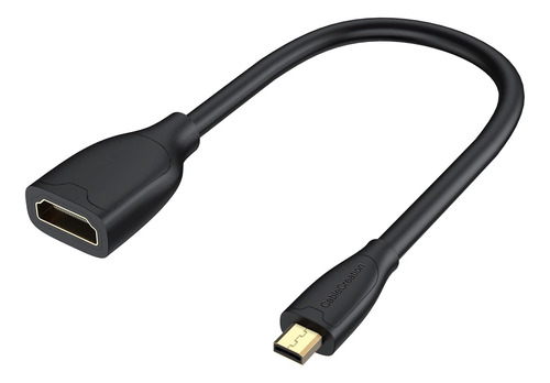 Cablecreation Micro Hdmi A Hdmi Cable Macho A Hembra Con Sop