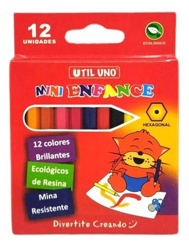 Lápiz De Color Corto De 12 U Pack X 6 Cajitas Mayorista