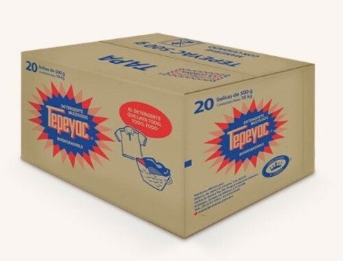 Tepeyac Detergente En Polvo / Caja Con 20 Bolsas De 500g