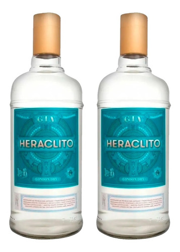 Gin Heraclito London Dry  750ml X2 Unidades